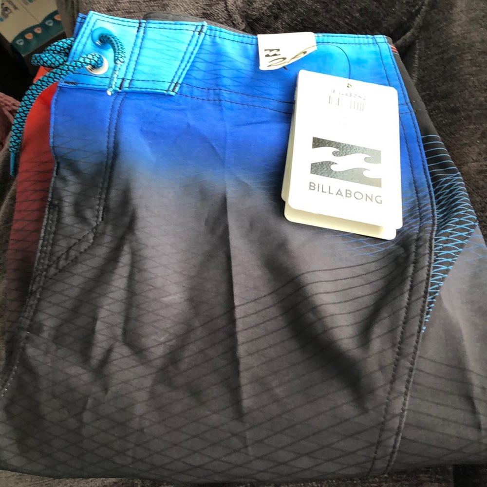 NWT boys billabong swim trunks platinum X fluid